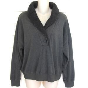 Cozy Charcoal Gray Women's Top